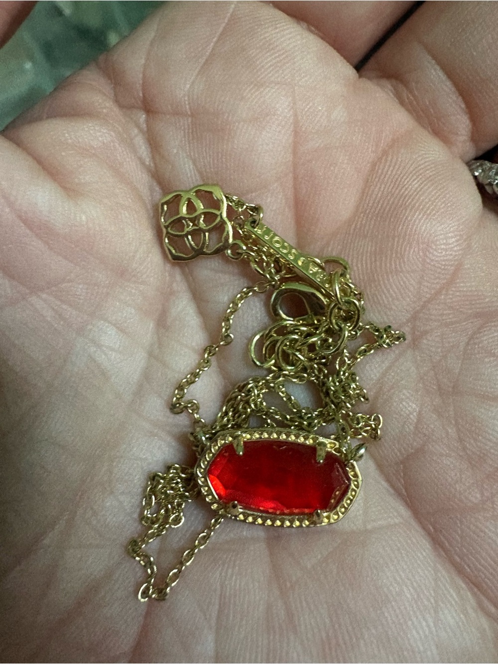 Kendra Scott Elisa Necklace Red
